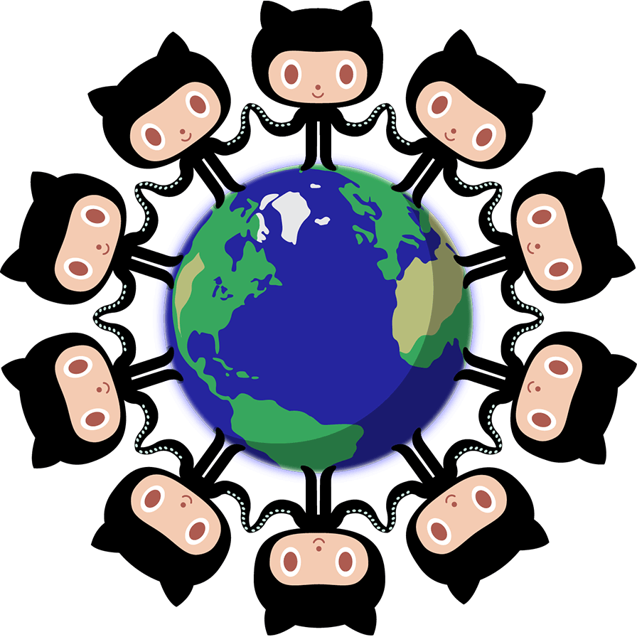 Octocats around Earth