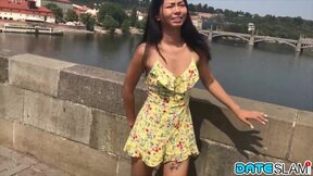 Asian girl gets her mouth & snatch banged after lovely date