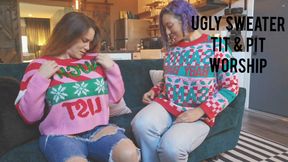 Ugly Sweater Tit & Pit Worship with Giantess Cleo