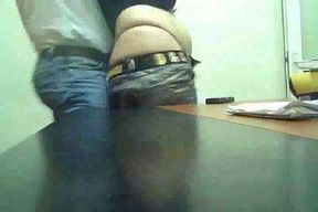 Sexy and chubby Turkish colleague horny for sex in the office
