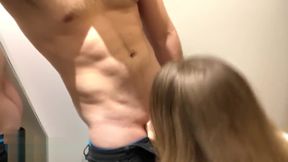 CHANGING ROOM SPY IN WOMEN CHANGING ROOM FUCKS A BLONDE teen 18+ IN PUBLIC