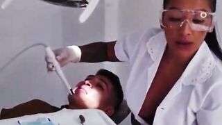 Horny dentist fucks her patient