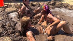 Barnyard Mud Wrestling