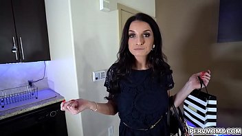 Stepmom ecides to give stepson something else to focus on touching his knee seductively before whipping out his cock
