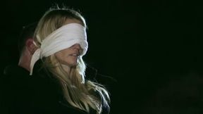Jessica Drake in a Blindfold Gangbang at Night