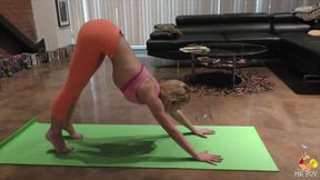 Alina West A Yoga Slut aka Layla meston - young blonde has POV sex after workout