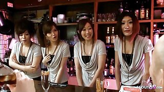 Swinger Sex Orgy with Petite Asian Teens in Japanese Club