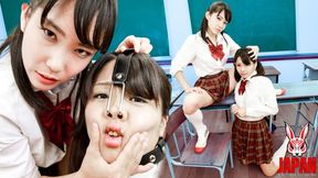 Humiliation at School with Yui Kasugano and Momoka Azuma