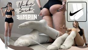 Nike Sock Simpin' [ Sock Worship ]