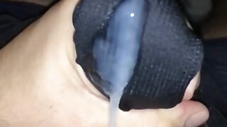 Wife gave used wet panties to masturbate and cum on it