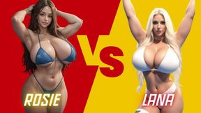 Big tit female wrestling: Lana lips vs Rosie Sands Low