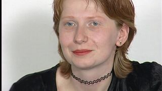 Adorable ginger 19 year old gets a lot of cum on her face - 90's classic banged