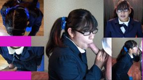 eRica wants you to stain her school uniform with your cum!!