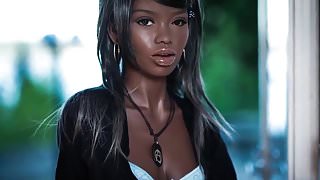 Hot ebony sex doll, blowjob anal creampie fantasies