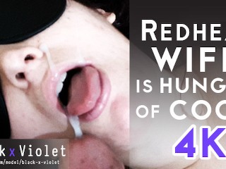 Redhead Wife is Hungry of Cock