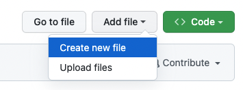 create new file option