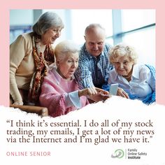 Did you know seniors use technology more than ever? Read more about their habits and thoughts in our latest research report! Parents, Technology, Online Safety, Research Report, Report, Research, Things To Think About, Seniors, Parenting