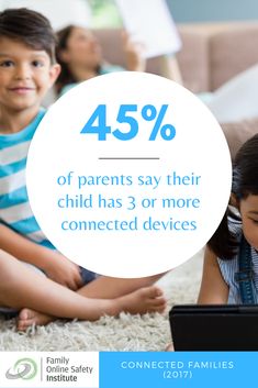 Do you want to know what parents think about the newest technological advancements? Read about it on our website! 45% of parents say their child has three or more connected devices. Reading, Good Parenting, Connected Devices, Advanced Technology, Connected Life, Facts