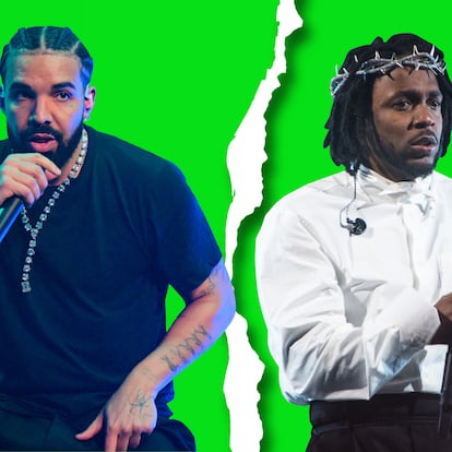 Drake y Kendrick Lamar, las dos grandes figuras (y rivales) de la música urbana.