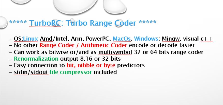 Turbo-Range-Coder