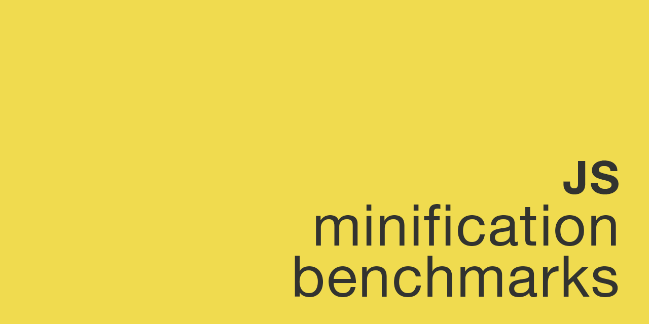 minification-benchmarks