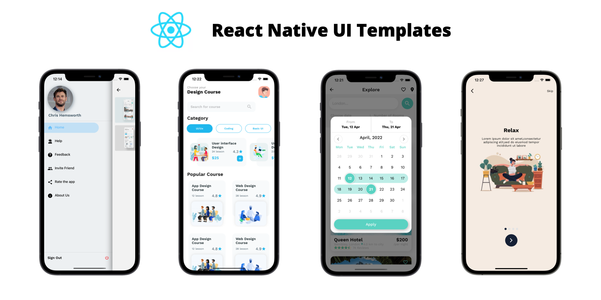 React-Native-UI-Templates