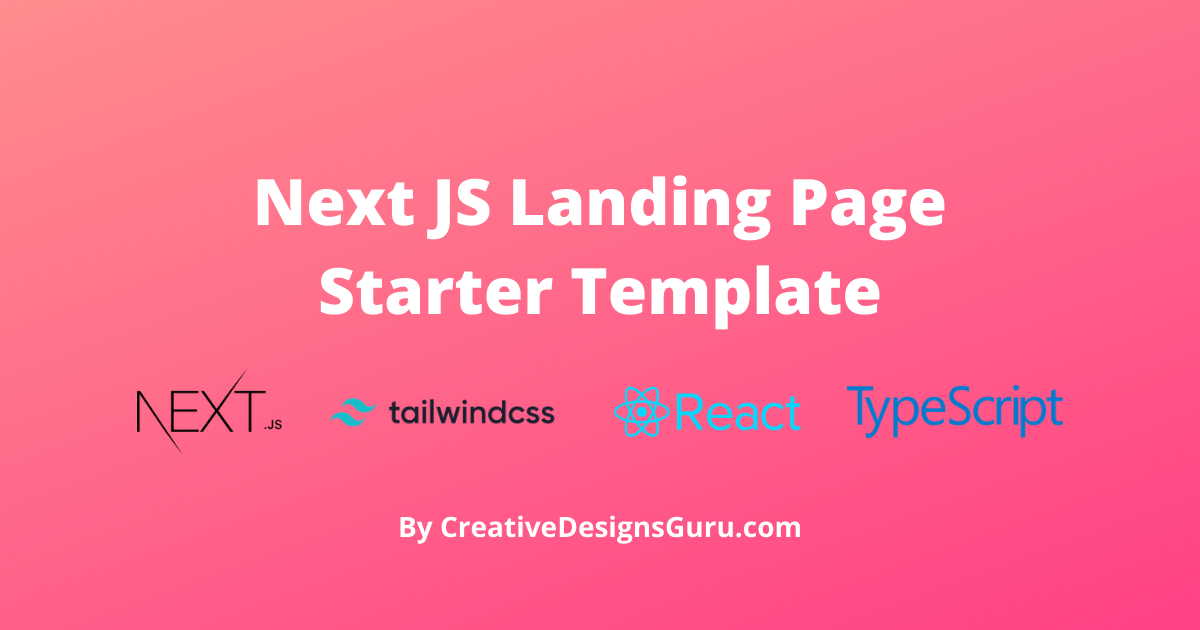 Next-JS-Landing-Page-Starter-Template