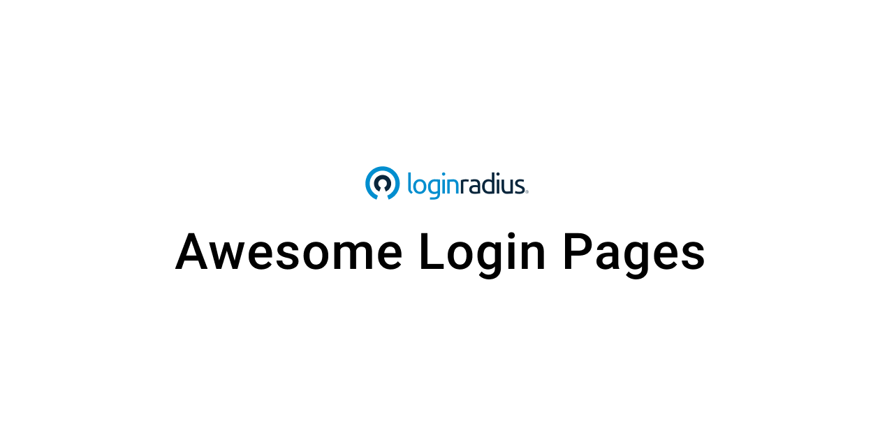 awesome-login-pages