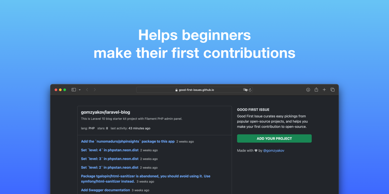 good-first-issues.github.io