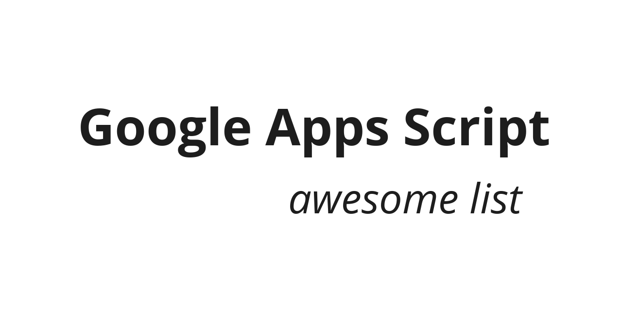 google-apps-script-awesome-list